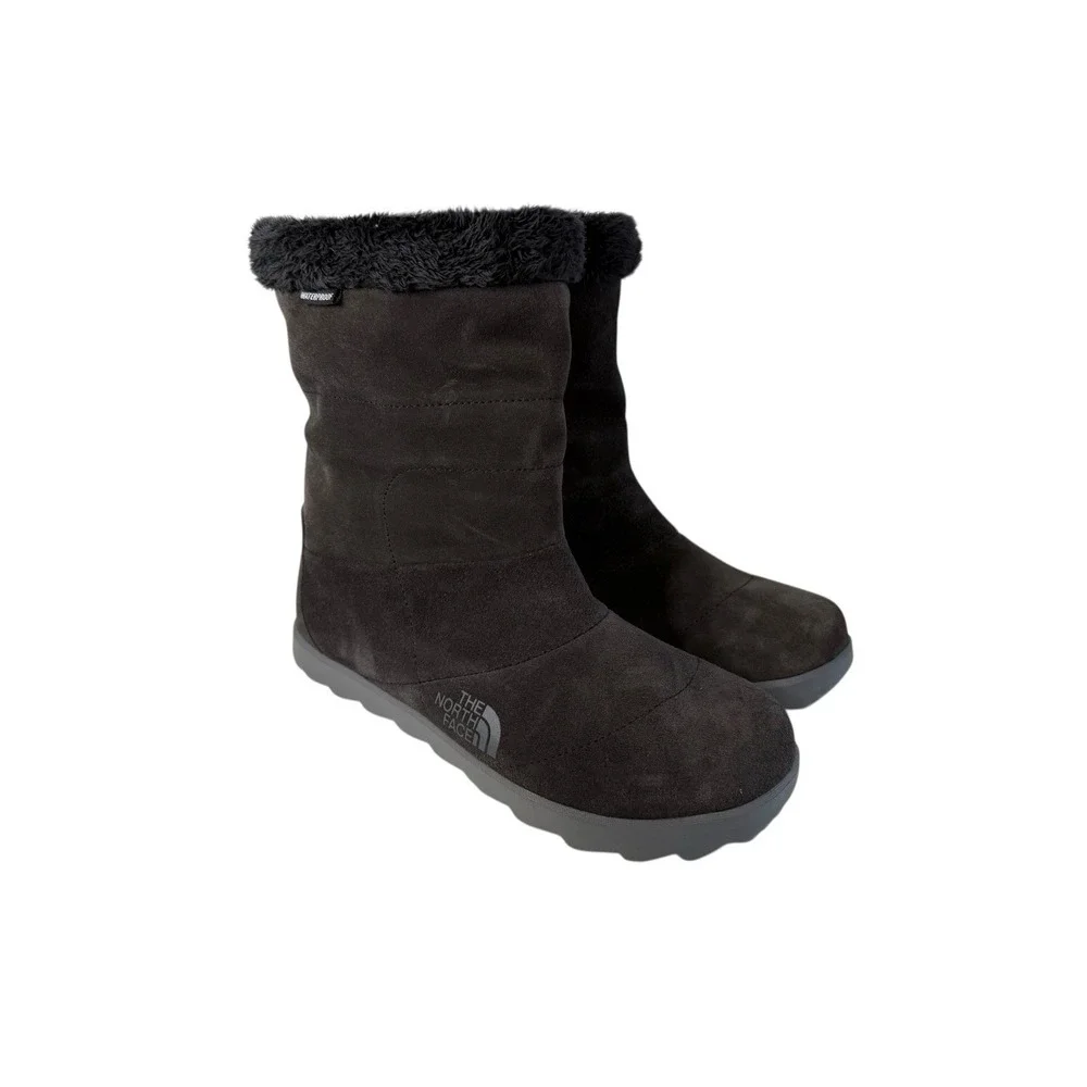 The North Face Nuptse‎ Apres Brown Suede Waterproof Women's Size 7 No Box